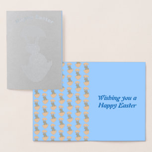 Bunny Hatching från Egg Konstig Foil Card Folierat Kort