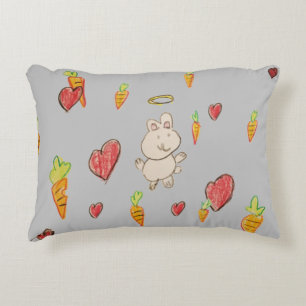 BUNNY HEAVEN - Pillow ( borstad polyester) Prydnadskudde