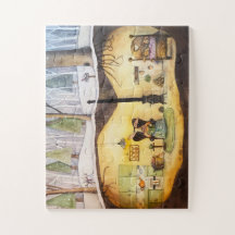 Bunny Hibernation 11x14 Puzzle (30 Big Delarare)