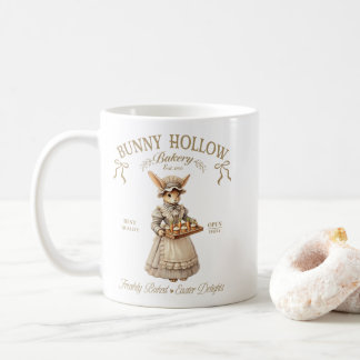 Bunny Hollow Bakery Vintage Easter Rabbit Baker Kaffemugg