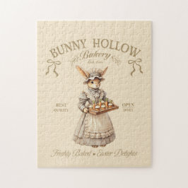 Bunny Hollow Bakery Vintage Easter Rabbit Baker Pussel