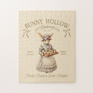 Bunny Hollow Bakery Vintage Easter Rabbit Baker Pussel