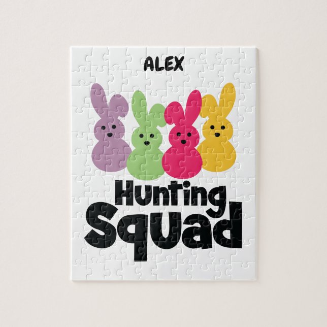 "BUNNY HUNTING SQUAD" PUZZLE PERSONLIG. PUSSEL (Vertikal)