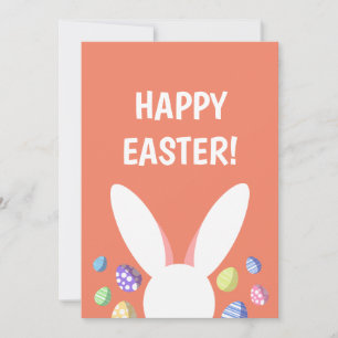 BUNNY HUVUD OCH PÅSKÄGG JULKORT