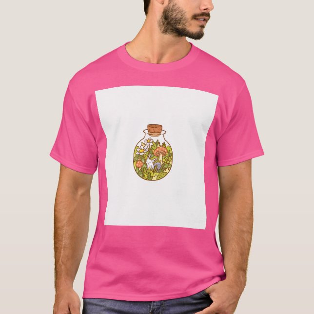 Bunny i A Flaska T Shirt (Framsida)