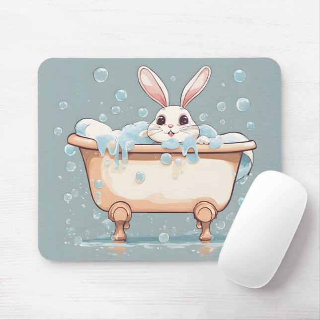 Bunny i Bubble Bath Musmatta (Med mus)