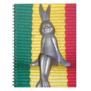 Bunny i Rasta Färg: A Touch of Groovy Anteckningsbok