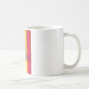 Bunny i Rasta Färg: A Touch of Groovy Art Print Kaffemugg