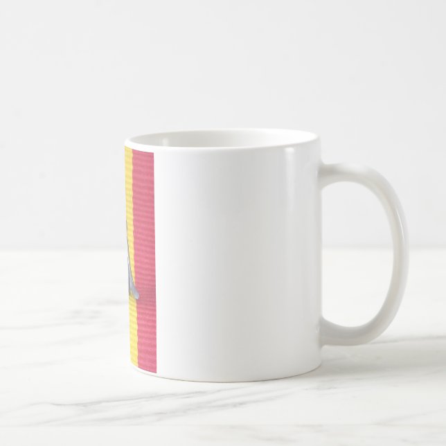 Bunny i Rasta Färg: A Touch of Groovy Art Print Kaffemugg (Höger)