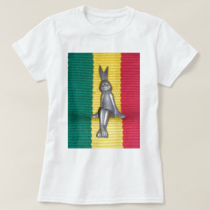 Bunny i Rasta Färg: A Touch of Groovy Art Print T-shirt
