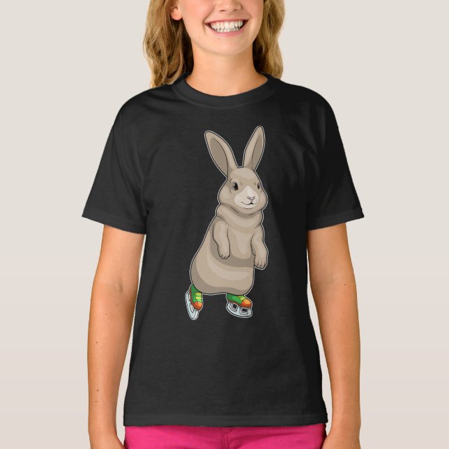 Bunny Ice-skridskor T Shirt (Framsida)