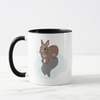 Bunny in puddle mugg