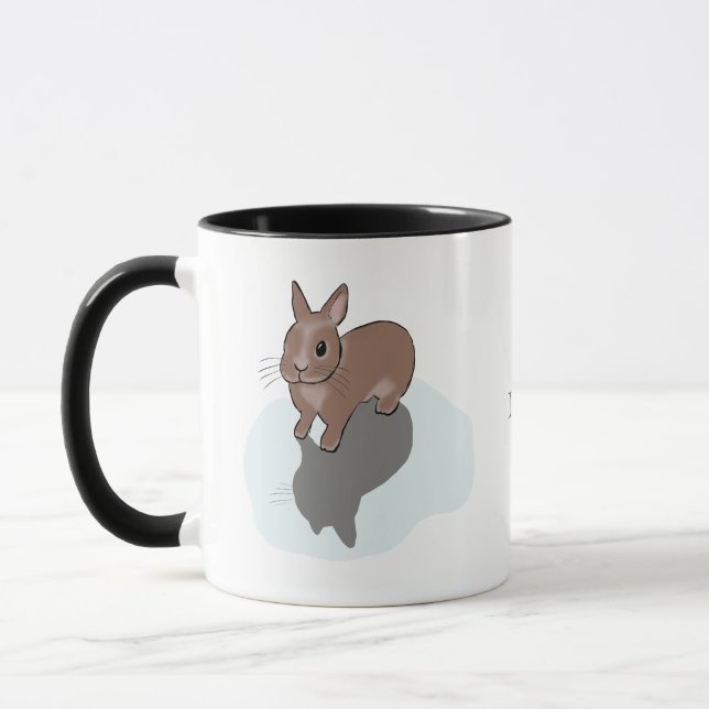 Bunny in puddle  mugg (Vänster)