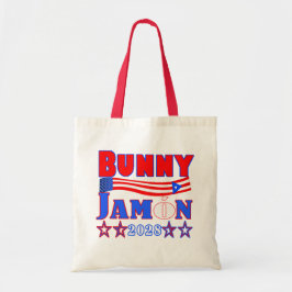 bunny jamon 2028 tote bag tygkasse
