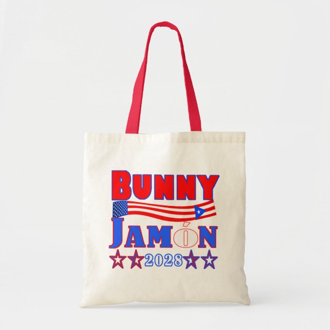 bunny jamon 2028 tote bag tygkasse (Framsidan)