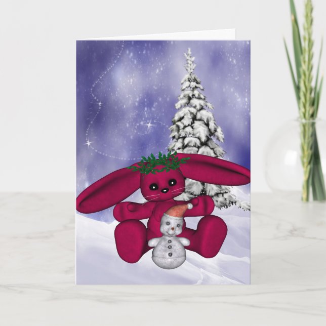 Bunny julkort helgkort (Framsida)