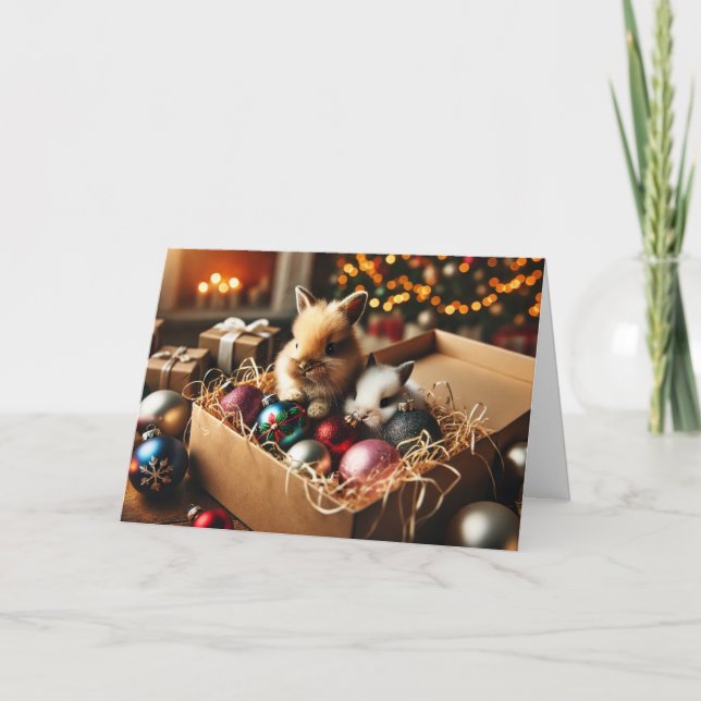 Bunny julkort helgkort (Framsida)