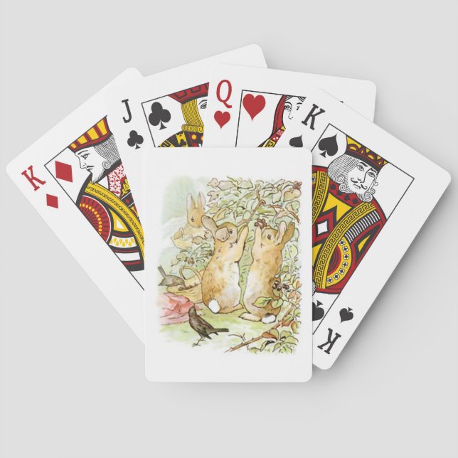 Bunny kanin: Blackberry Picking (Beatrix-Potterna) Casinokort (Baksidan)