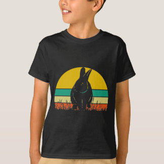 Bunny-kanin-Grass-Retro-Sunset-cutout T Shirt