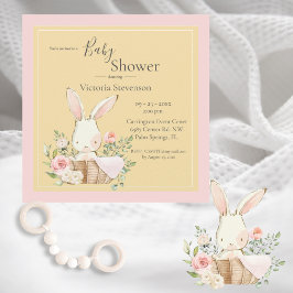 Bunny kanin Gult Kön Neutral Baby Shower