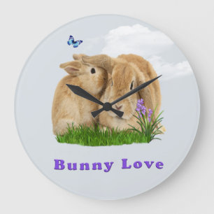 Bunny kanin poster stor klocka