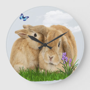 Bunny kanin  stor klocka