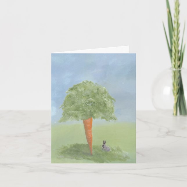 Bunny-kaninkort Helgkort (Framsida)