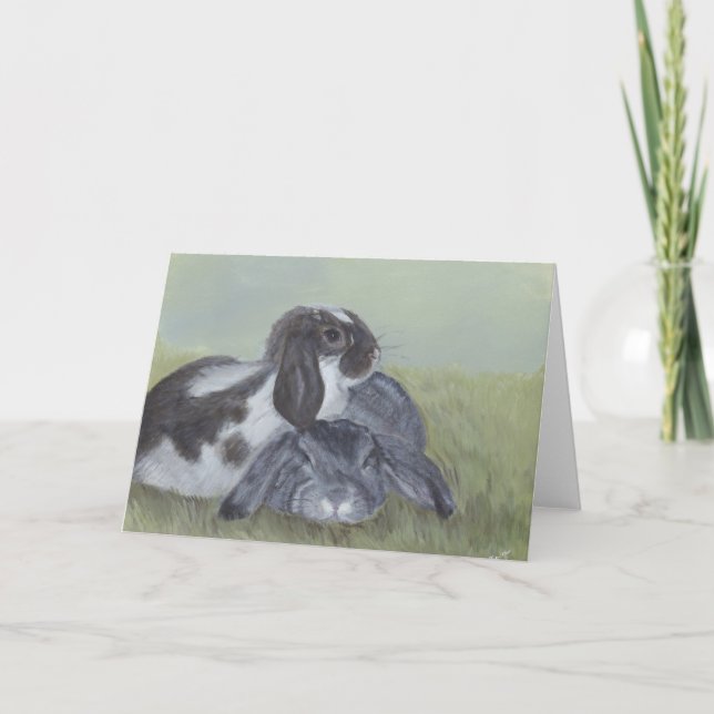 Bunny-kaninkort Helgkort (Framsida)