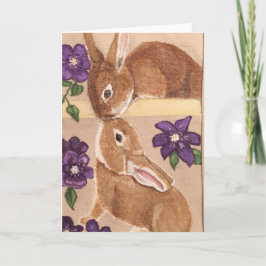 Bunny Kärlek Blank Card Kort