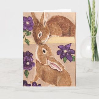 Bunny Kärlek Blank Card Kort