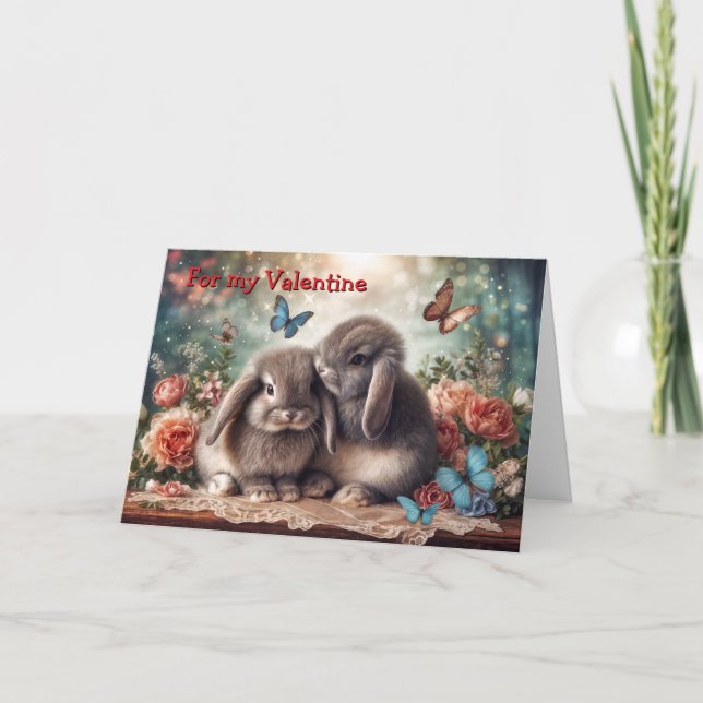 Bunny Kärlek Kort (Framsida)