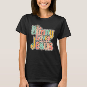 Bunny Kärlek mig som Jesus Leopard Pastel Cute Rab T Shirt