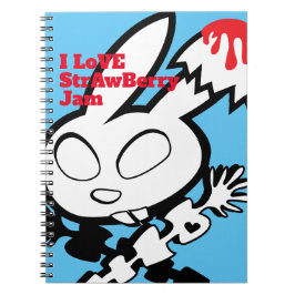 Bunny Kärlek Strawberry Sylt Anteckningsbok