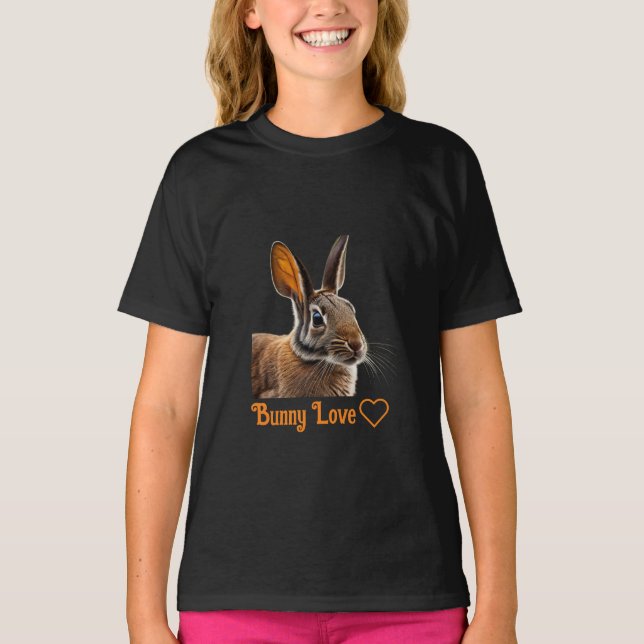 ’Bunny Kärlek’ T-Shirt (Framsida)