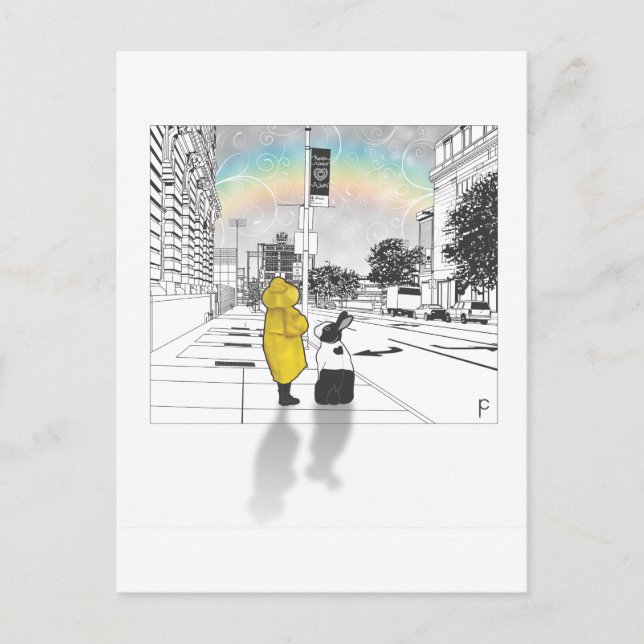 BUNNY KÄRLEK VYKORT (Framsida)