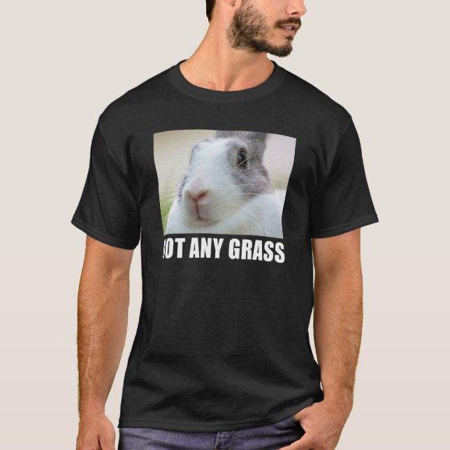 Bunny Kids Har Valfri grass Rabbit T Shirt (Framsida)