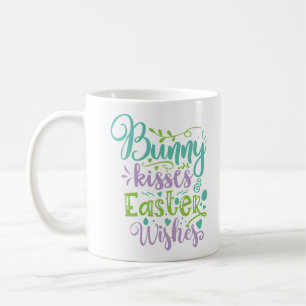 Bunny Kisses och Påsk Önskemål Kaffemugg