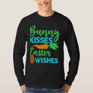 Bunny Kisses Påsk Önskemål Glad påsk Day Cute B T Shirt