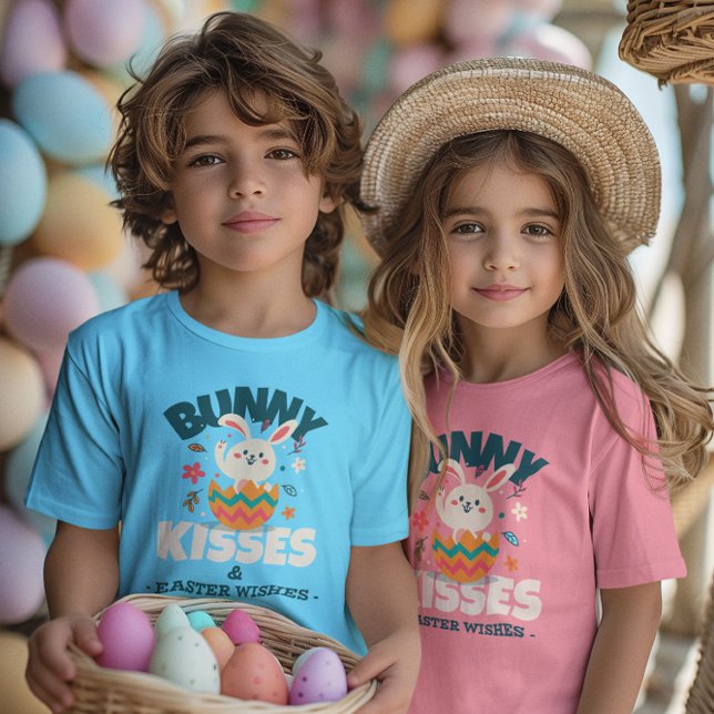 BUNNY KISSES & PÅSK ÖNSKEMÅL PÅSK T SHIRT (Skapare uppladdad)
