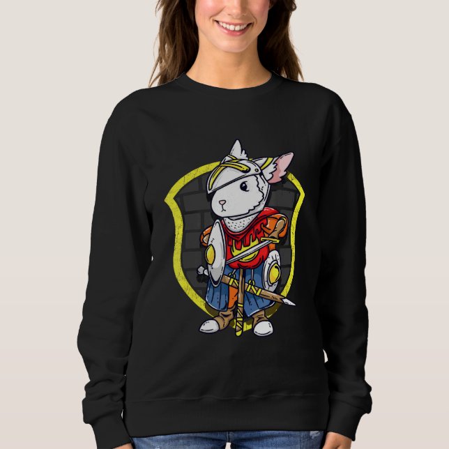 Bunny Knight Cute Medieval Rabbit Knight Grapphic T Shirt (Framsida)