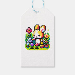  Bunny - Konsthantverk för Cute Pixel Art Nature D Presentetikett
