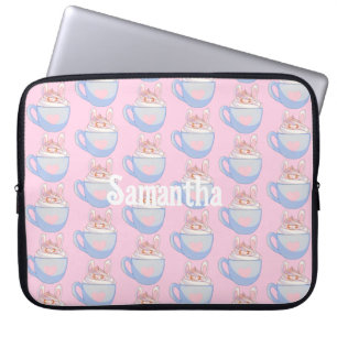 Bunny latte med kanel laptop fodral