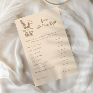 Bunny Light Beige Gender Reveal gissar Pris