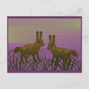 Bunny Luv Sunset Vykort