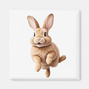Bunny Lycklig-Roligt som rusar i kaninen Luft Magnet