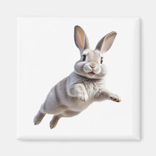 Bunny Lycklig-Roligt som rusar i kaninen Luft Magnet