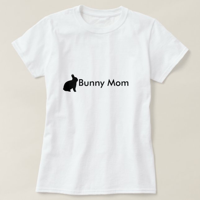 Bunny Mamma Anpassade Tee Shirt (Design framsida)
