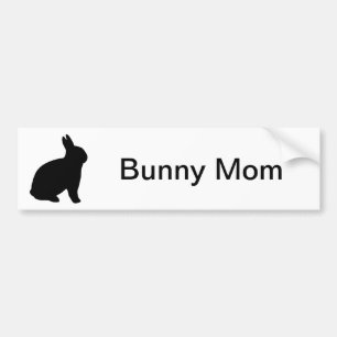 Bunny Mamma Bumper Sticker Bildekal