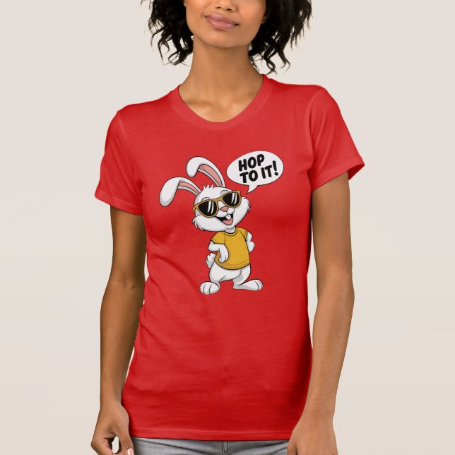 Bunny med attityd t shirt (Framsida)