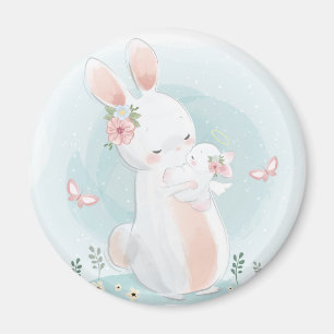 Bunny med Baby Magnet
